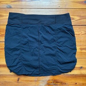 Prana Charcoal Black Skort Skirt, EUC, XL